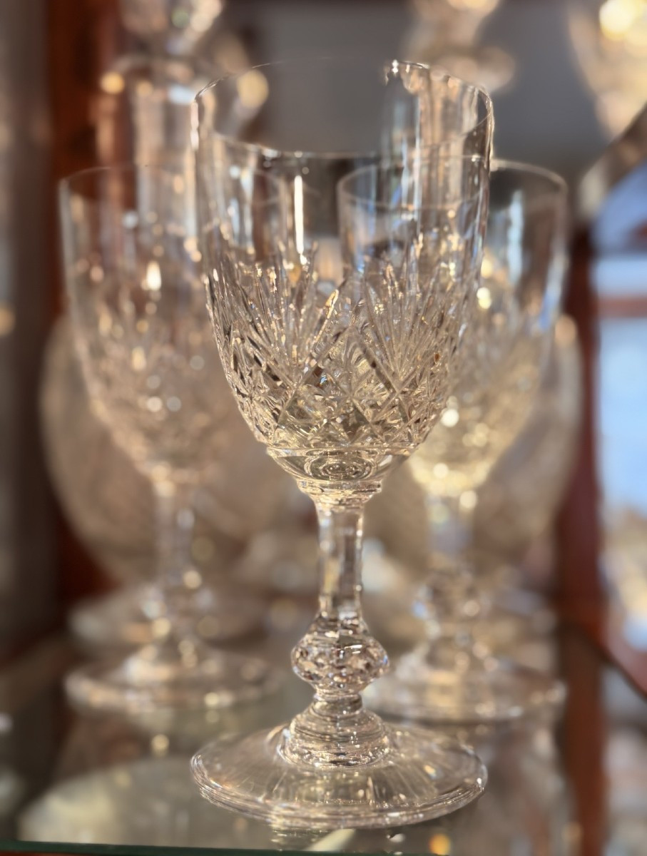 Service en cristal Massenet – Cristallerie Saint-Louis Depuis 1936, la signature gravée sous le-photo-3