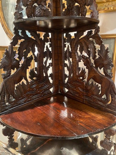 Étagère d’encoignure Forêt-Noire – XIXe siècle-photo-2