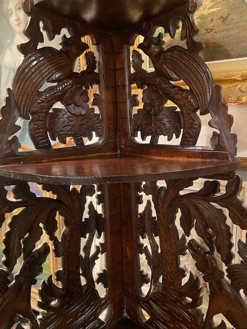 Étagère d’encoignure Forêt-Noire – XIXe siècle-photo-4