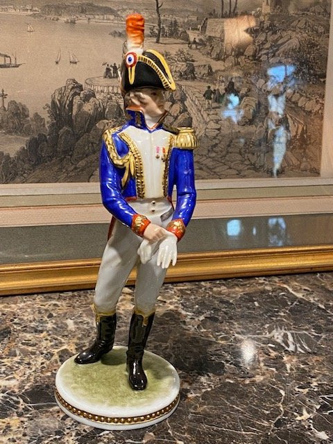 Porcelain Subject - Général Gouvion Saint-cyr - Kaiser, Late 19th Century-photo-1