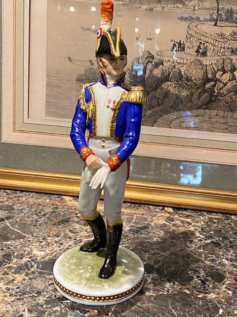 Porcelain Subject - Général Gouvion Saint-cyr - Kaiser, Late 19th Century-photo-2