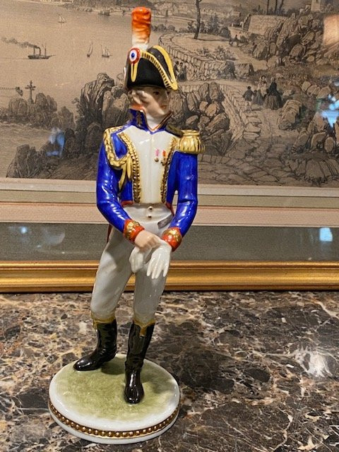 Porcelain Subject - Général Gouvion Saint-cyr - Kaiser, Late 19th Century-photo-4