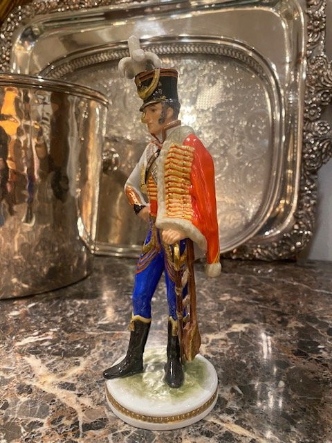 Sujet en porcelaine Kaiser représentant le Général Junot – fin XIXe siècle-photo-4