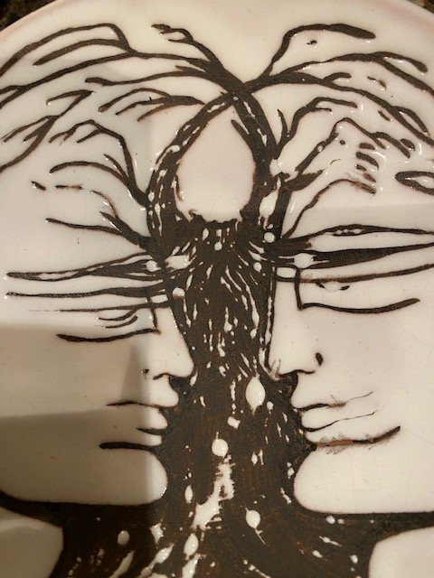 Jean Marais - Coupelle En Céramique De Vallauris - Décor De Profils, Evocation De Jean Cocteau-photo-3