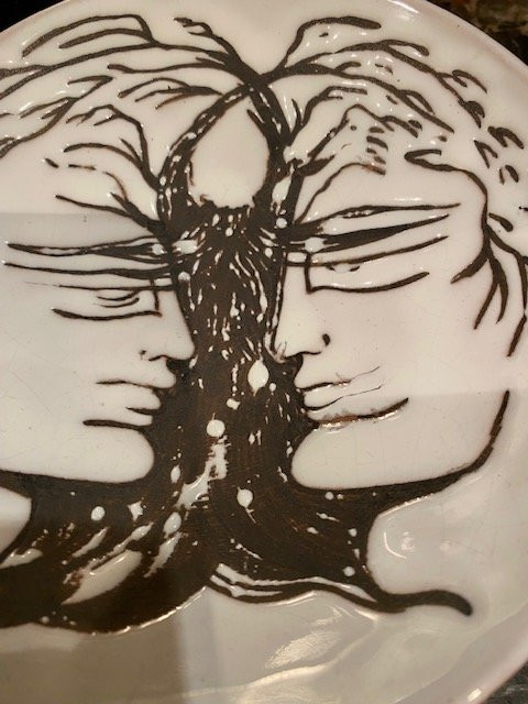 Jean Marais - Coupelle En Céramique De Vallauris - Décor De Profils, Evocation De Jean Cocteau-photo-4
