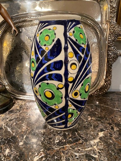 Vase Art Déco – Charles Catteau (1880–1966) – Décor D_1198 – Boch Frères Keramis-photo-2