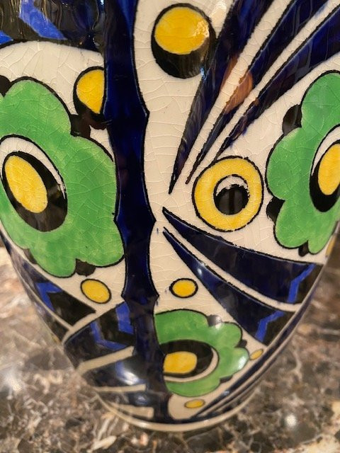 Vase Art Déco – Charles Catteau (1880–1966) – Décor D_1198 – Boch Frères Keramis-photo-4