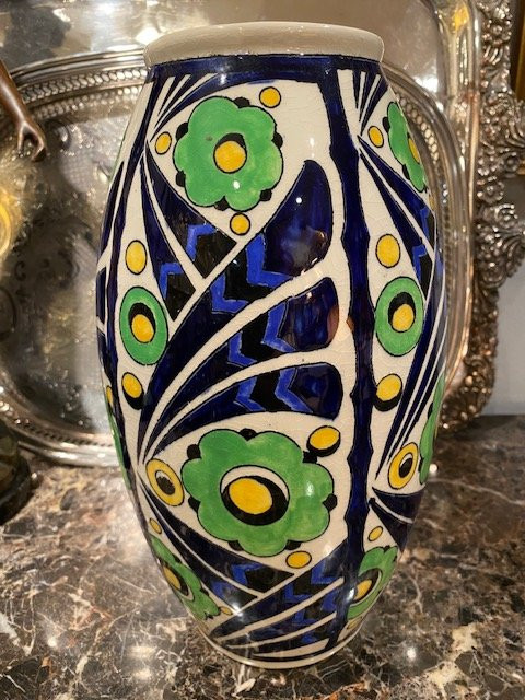 Vase Art Déco – Charles Catteau (1880–1966) – Décor D_1198 – Boch Frères Keramis-photo-1