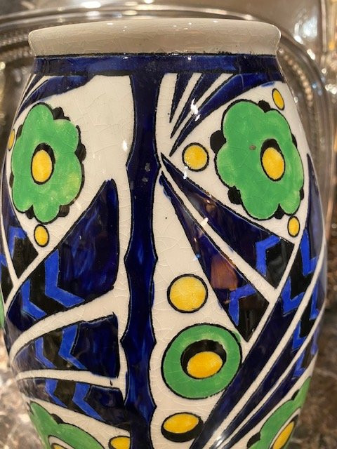Vase Art Déco – Charles Catteau (1880–1966) – Décor D_1198 – Boch Frères Keramis-photo-3