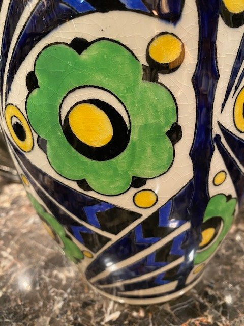 Vase Art Déco – Charles Catteau (1880–1966) – Décor D_1198 – Boch Frères Keramis-photo-4
