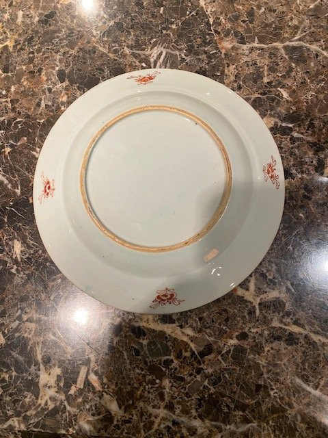 Assiette en porcelaine Compagnie des Indes – Époque Yongzheng (1723-1735)-photo-4