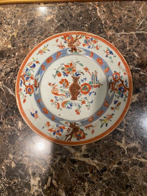 Assiette en porcelaine Compagnie des Indes – Époque Yongzheng (1723-1735)-photo-1