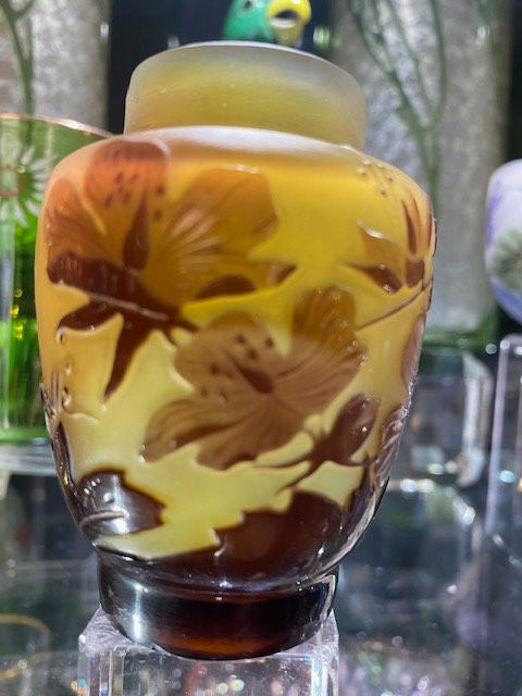 émile Gallé - Small Multi-layered Glass Vase, Art Nouveau, Ecole De Nancy-photo-1