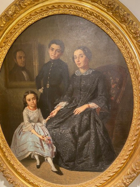 Elegant Bourgeois Portrait From The XIXᵉ Century By Germain Paget-photo-2