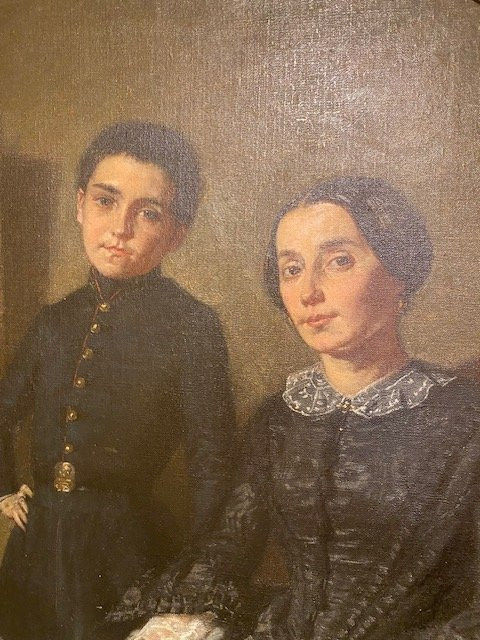Elegant Bourgeois Portrait From The XIXᵉ Century By Germain Paget-photo-3