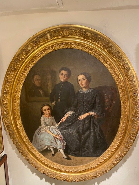 Elegant Bourgeois Portrait From The XIXᵉ Century By Germain Paget-photo-1