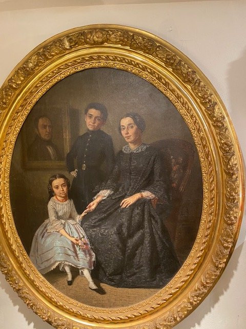 Elegant Bourgeois Portrait From The XIXᵉ Century By Germain Paget-photo-2