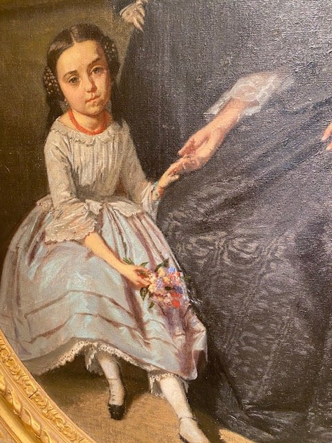 Elegant Bourgeois Portrait From The XIXᵉ Century By Germain Paget-photo-4