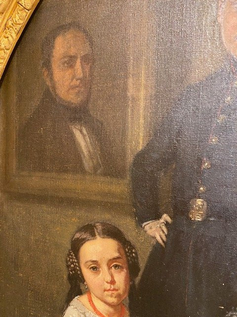 Elegant Bourgeois Portrait From The XIXᵉ Century By Germain Paget-photo-6
