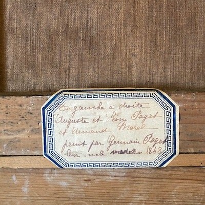Germain Paget (1817-1884) – Scène d’intérieur d’Auguste et Léon Paget avec Armand Morel-photo-7