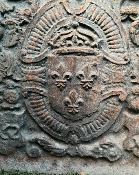 Rare Mantelpiece Plaque Bearing The Royal Coat Of Arms Of France, Dated 1622 – Louis XIII Period-photo-4