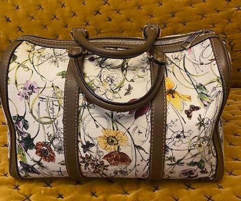 Gucci – Sac Gucci Boston Flora Joy – Toile Imprimée Et Cuir – Italy-photo-3