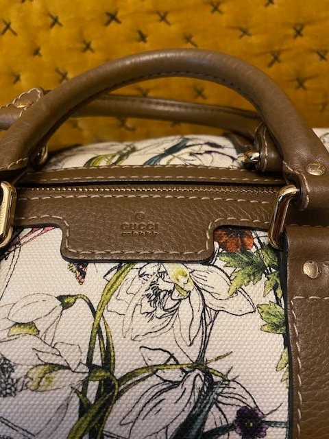 Gucci – Sac Gucci Boston Flora Joy – Toile Imprimée Et Cuir – Italy-photo-7