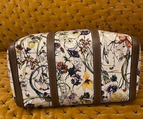Gucci – Sac Gucci Boston Flora Joy – Toile Imprimée Et Cuir – Italy-photo-8