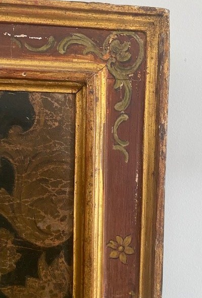 Large Three-panel Folding Screen Made Of Gilded Cordoba Leather – Louis XV Period – 18th Century-photo-7