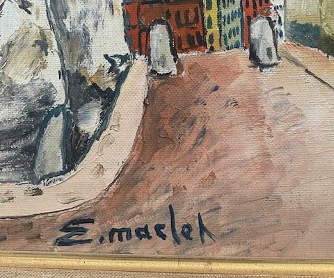 élisée Maclet (1881–1962) – Old Montmartre, Montmartre – Oil On Canvas-photo-3