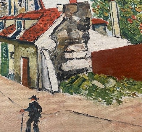 élisée Maclet (1881–1962) – Old Montmartre, Montmartre – Oil On Canvas-photo-4
