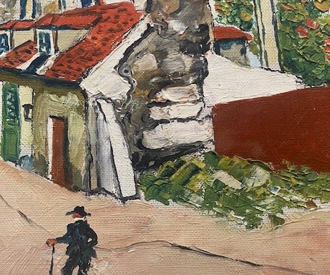 élisée Maclet (1881–1962) – Old Montmartre, Montmartre – Oil On Canvas-photo-7