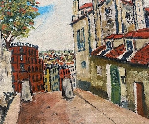 élisée Maclet (1881–1962) – Old Montmartre, Montmartre – Oil On Canvas-photo-8