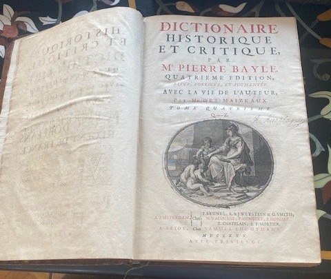 Pierre Bayle (1647-1706) – Dictionnaire historique et critique – Quatrième édition – Amsterdam -photo-7