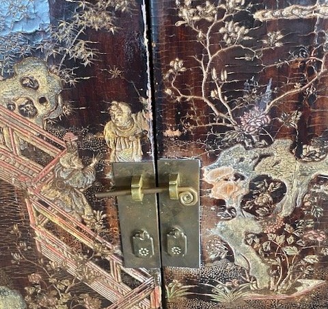 Pair Of Chinese Coromandel Lacquer Cabinets – Qing Dynasty, 19th Century-photo-4