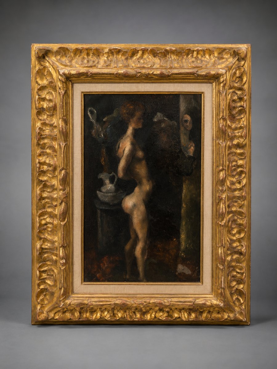 Édouard Goerg (1893-1969) – « Femme à sa toilette » – Huile sur toile, vers 1928-photo-3
