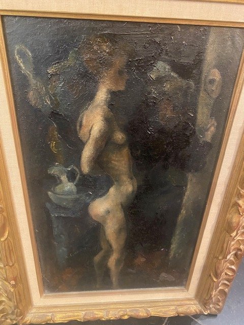 Édouard Goerg (1893-1969) – « Femme à sa toilette » – Huile sur toile, vers 1928-photo-4