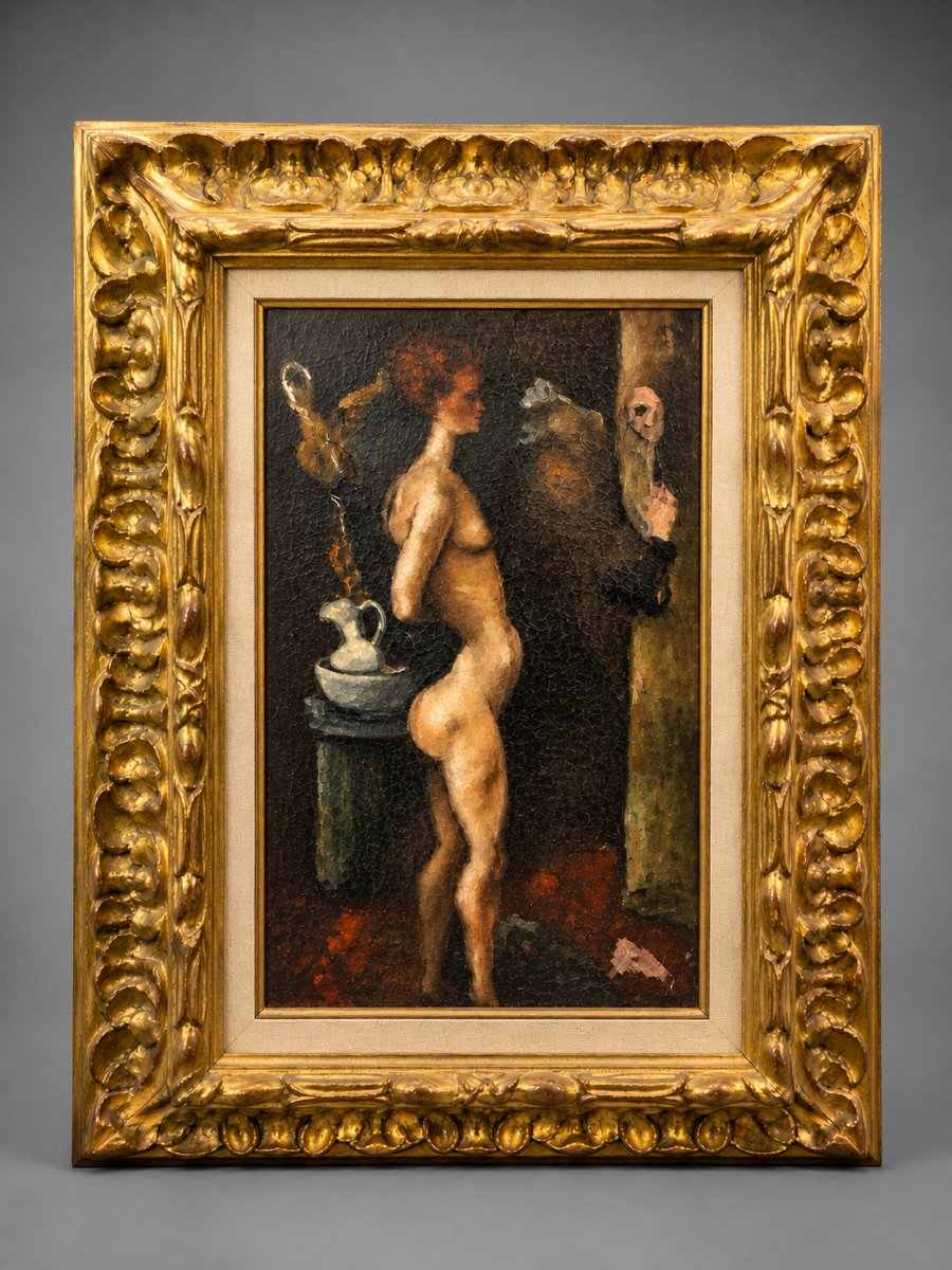 Édouard Goerg (1893-1969) – « Femme à sa toilette » – Huile sur toile, vers 1928-photo-2
