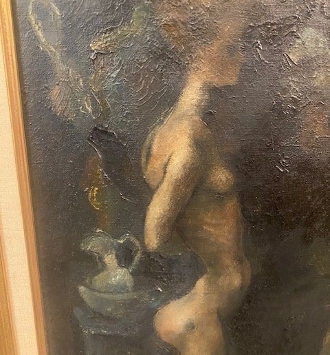 Édouard Goerg (1893-1969) – « Femme à sa toilette » – Huile sur toile, vers 1928-photo-1