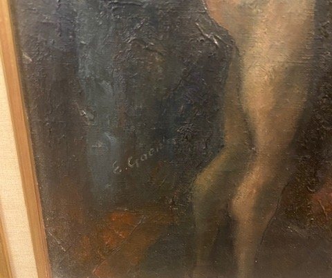 Édouard Goerg (1893-1969) – « Femme à sa toilette » – Huile sur toile, vers 1928-photo-2