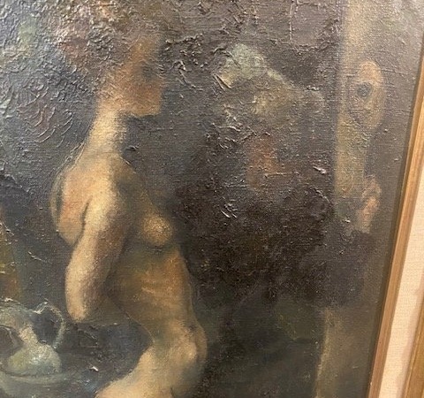 Édouard Goerg (1893-1969) – « Femme à sa toilette » – Huile sur toile, vers 1928-photo-3