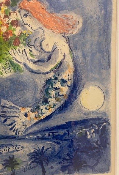 Marc Chagall (1887–1985) – “nice, Sun, Flowers” – 1962 – Signed Lithographic Poster, -photo-3