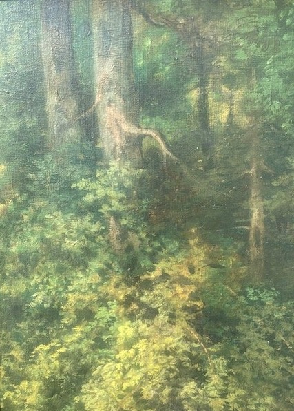 Ch. Breton – Lively Forest Glade – Oil On Canvas – Late 19th Century-photo-3