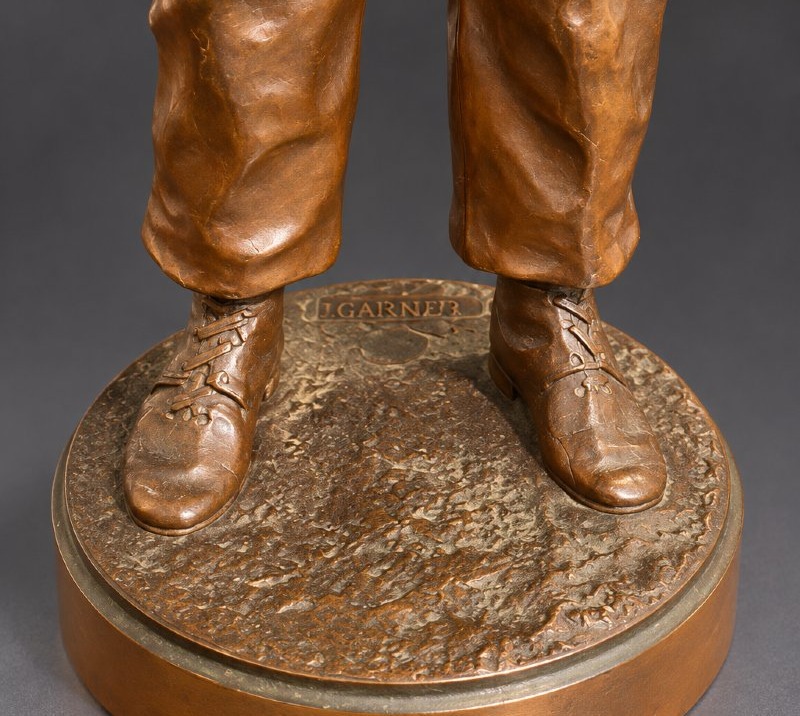 Jean Garnier (1853-1930) – Le Jeune Violoniste – Bronze à patine brune – XIXe siècle-photo-8