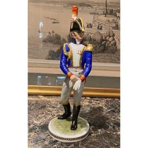 Sujet en porcelaine – Général Gouvion Saint-Cyr – Kaiser, fin XIXe siècle