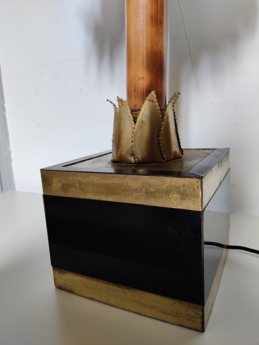 Maison Jansen Palm Tree Lamp-photo-4