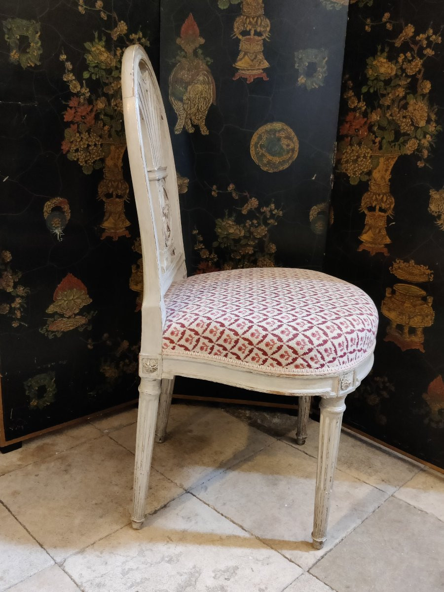 Set Of 4 Louis XV Style Chairs After G. Jacob-photo-2
