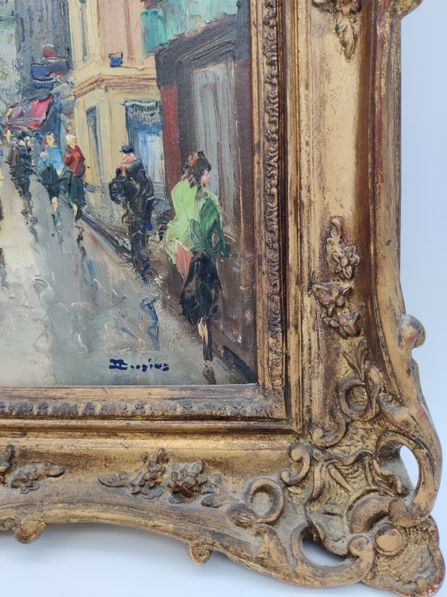 Painting By Brecius View Of Paris -photo-2