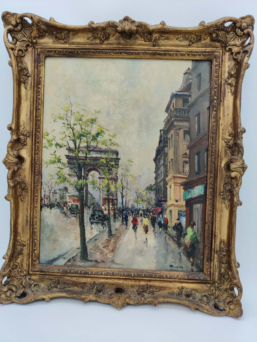 Painting By Brecius View Of Paris 