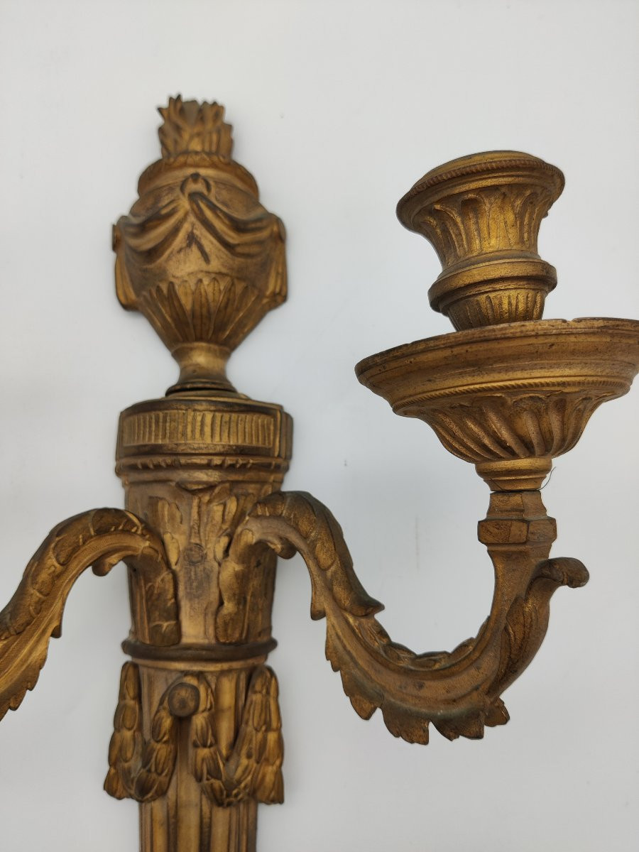 Pair Of Louis XV Period Wall Lights-photo-3